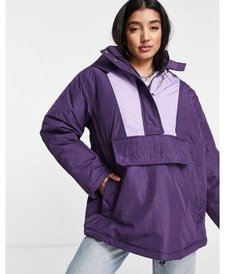 ASOS DESIGN overhead jacket in purple
