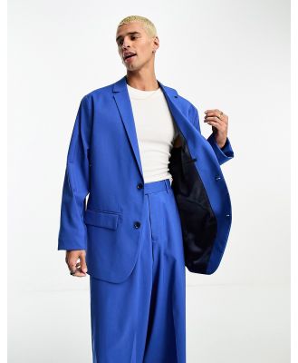 ASOS DESIGN oversized suit jacket in cobalt blue
