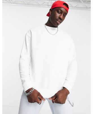 ASOS DESIGN oversized sweatshirt in white