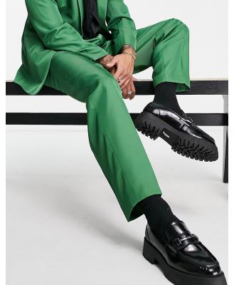 ASOS DESIGN oversized tapered suit pants in electric green