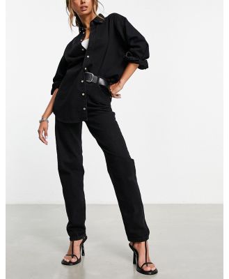 ASOS DESIGN relaxed mom jeans in black