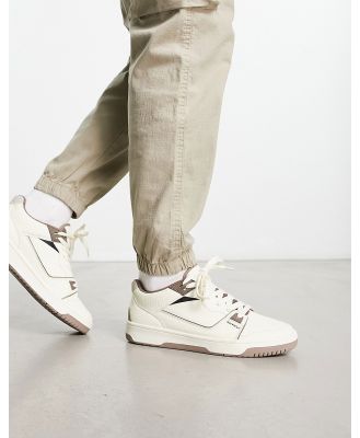 ASOS DESIGN retro sneakers in brown and stone mix-Neutral