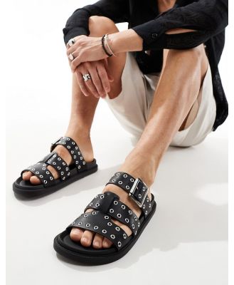 ASOS DESIGN Sandals In Black With Studs