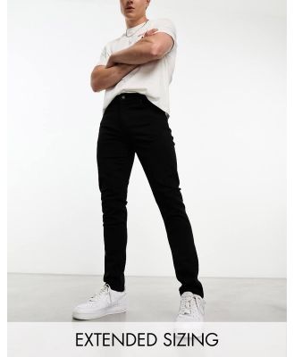 ASOS DESIGN skinny jeans in no-fade black