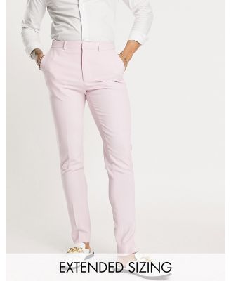 ASOS DESIGN skinny smart pants in pink