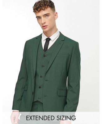 ASOS DESIGN Skinny Suit Jacket In Forest Green