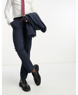 ASOS DESIGN slim mix and match suit pants in navy and burgundy grid check