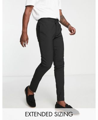 ASOS DESIGN smart skinny pants in black (part of a set)