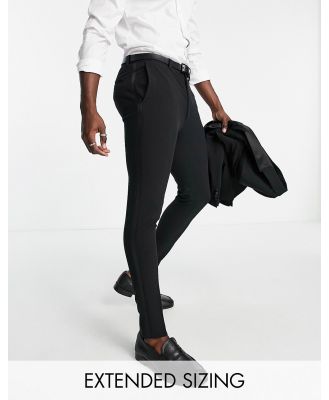 ASOS DESIGN super skinny tux pants in black