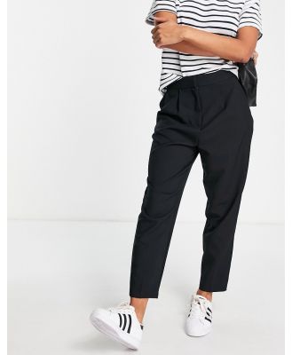 ASOS DESIGN tailored smart tapered pants in black