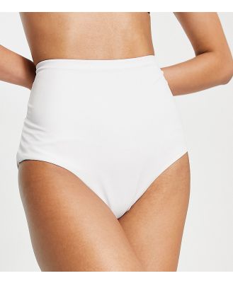 ASOS DESIGN Tall mix and match high waist bikini bottoms in white