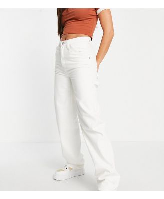 ASOS DESIGN Tall oversized skater jeans in off white with cargo styling