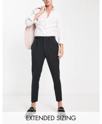 ASOS DESIGN tapered smart pants in black