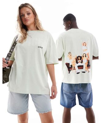 ASOS DESIGN unisex oversized t-shirt with The Spice Girls prints in pastel green