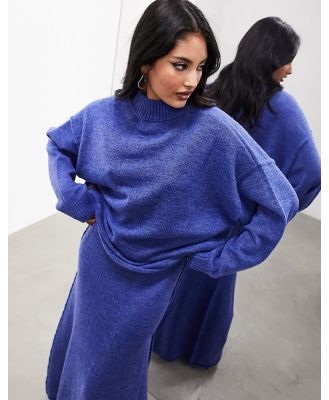 ASOS EDITION oversized knitted jumper in petrol blue