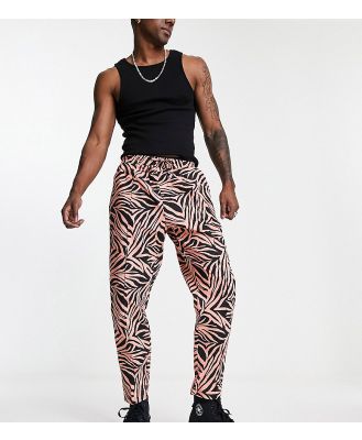 ASOS MADE IN KENYA tapered pants in tiger print-Black