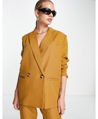 4th & Reckless tailored blazer in mustard (part of a set)-Gold