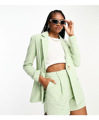 4th & Reckless Tall exclusive blazer in mint (part of a set)-Green
