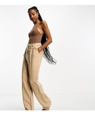 4th & Reckless Tall exclusive tailored slouchy pants in beige-Neutral