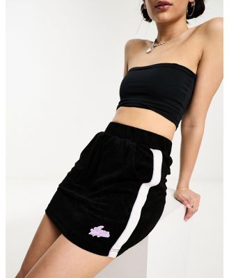 AAPE By A Bathing Ape towelling popper skirt in black