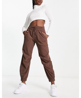 Abercrombie & Fitch parachute cargo pants in brown