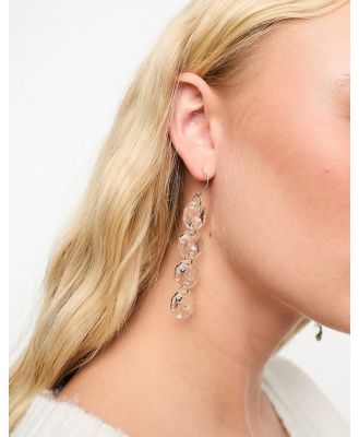 Accessorize statement cut crystal drop earrings in gold