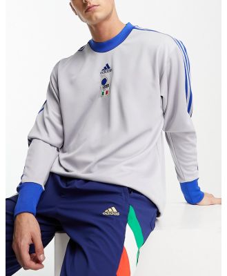 adidas Football Italy Icons goalkeeper t-shirt in grey