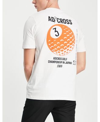 adidas Golf Adicross Staff logo t-shirt in white