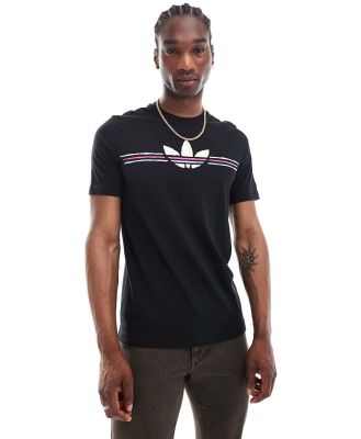 adidas Originals 80s graphic logo tee in black