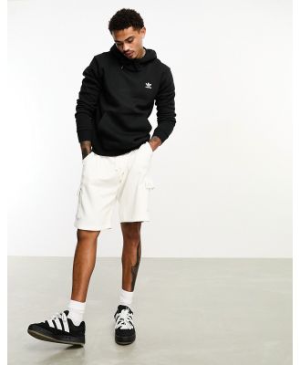 adidas Originals essential hoodie with mini chest logo in black