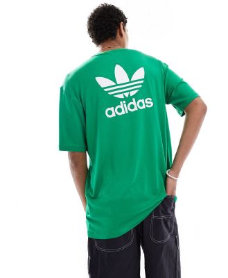 adidas originals trefoil t-shirt in green