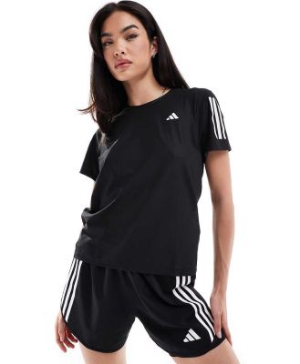 adidas Running Own The Run t-shirt in black