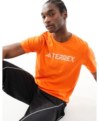 adidas Terrex logo t-shirt in orange