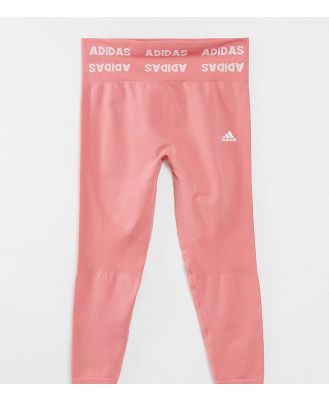 adidas Training Plus Aeroknit seamless leggings in pink