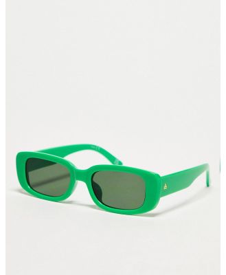 AIRE Ceres rectangle festival sunglasses in green