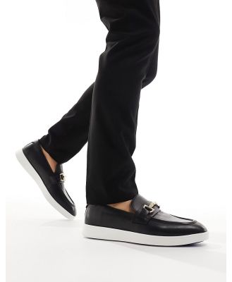 ALDO Courtside loafers with snaffle trim in black