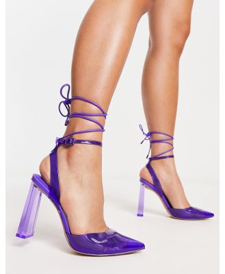 ALDO Solanti heeled slingback shoes in purple