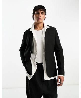 AllSaints Pace suit blazer in black (part of a set)