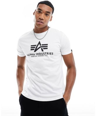 Alpha Industries chest logo t-shirt in white