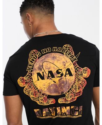 Alpha Industries NASA Davinci back print t-shirt in black