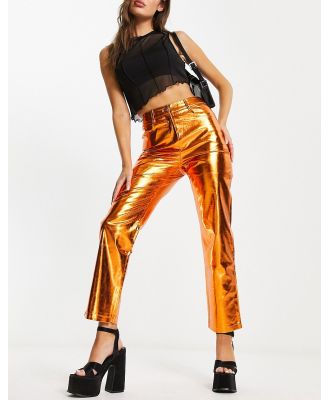 Amy Lynn Lupe pants in metallic orange