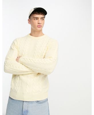 Another Influence textured knit jumper in off white