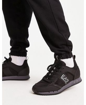 Armani EA7 side logo sneakers in grey
