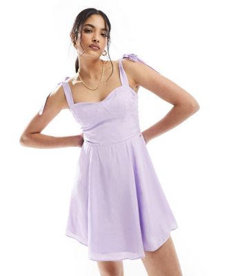 Armani Exchange dress in violet sky-Purple