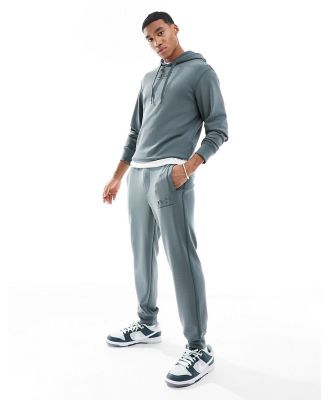 Armani Exchange logo sweat trackies in charcoal (part of a set)-Grey