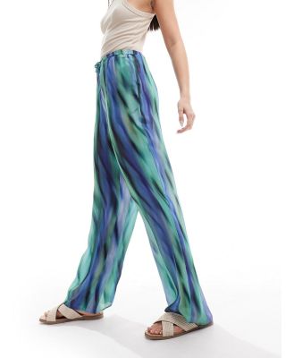 Armani Exchange pants in ocean waves print-Multi
