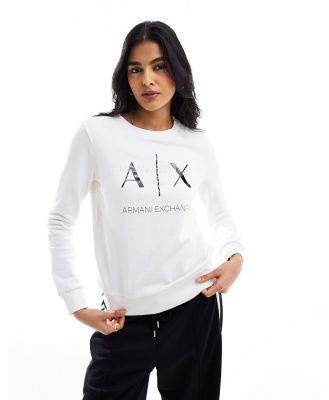 Armani Exchange sweatshirt in journal-Neutral