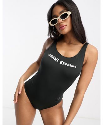 Armani Exchange swimsuit in black