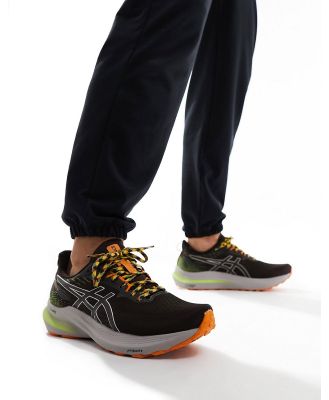 Asics GT-2000 12 TR stability trail running trainers in black and orange-Multi