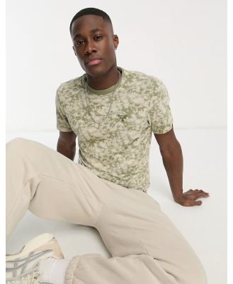 Barbour Beacon slim fit t-shirt in camo-Green